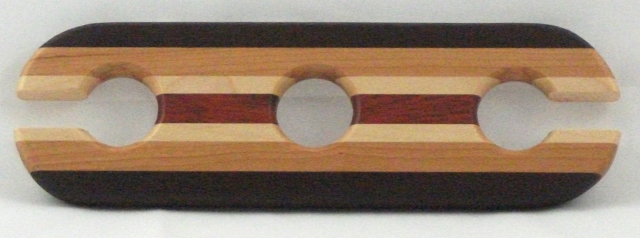 Made with Peruvian Walnut, Sapele, Hard Maple, and Bloodwood